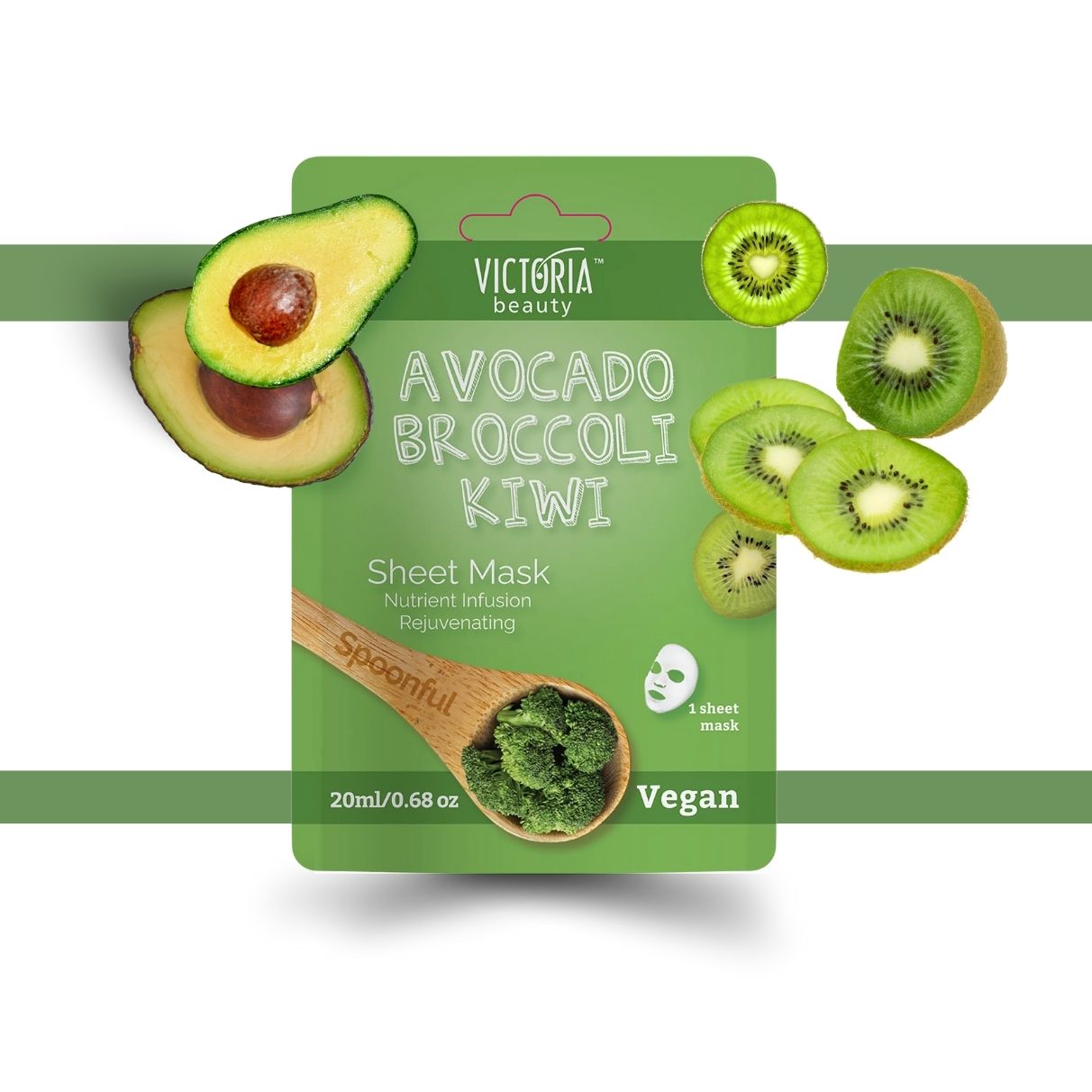 Masque en tissu nourrissant et revitalisant Victoria Beauty – Image 2